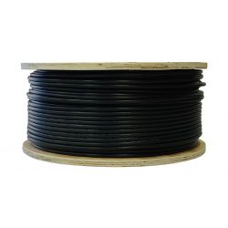 Bobina de papelão 100m cabo coaxial CXT-1 17VAtC.A Preto Televes