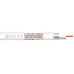 Wood coil 250m coaxial cable CXT-1 Eca/A 17VAtC.A White Televes