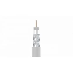 Câble coaxial 100m bobine plastique T100plus 16VRtC Blanc Televes