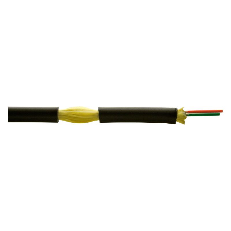 Bobina de plástico 200m cable de 2 fibras monomodo LSFH exterior Televes