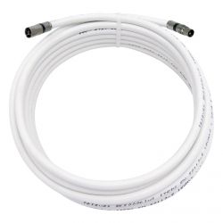 Extensão coaxial com conectores IEC masculino - feminino Branco 5m Televes