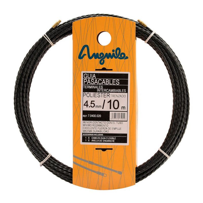 Pasacables Intercambiable Poliéster Triple Trenza de 4.5mm 10m Anguila