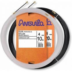 Pasacables Fijo Flexible Nylon 4mm Negro 10m Anguila