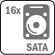 16 HDDs SATA III, 1x eSATA