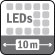 LEDs IR (até 10m)